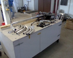 Picture of Aluminum Tubes Bent with custom tubing bender